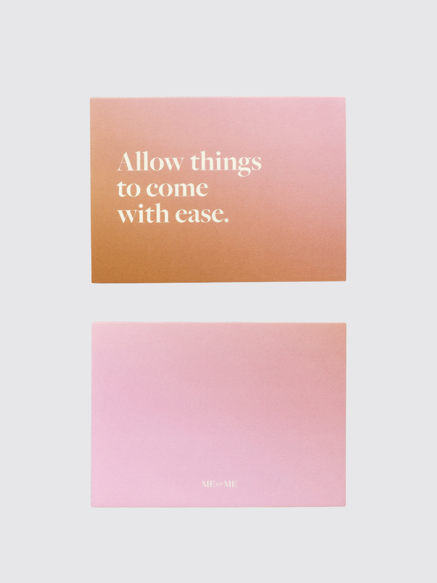 Allow Things to Come with Ease